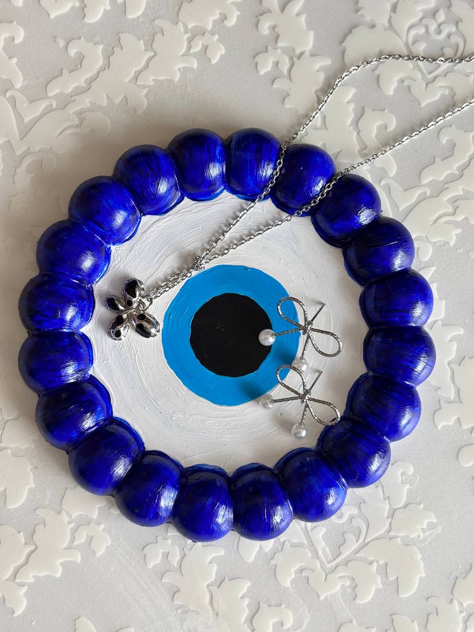 Evil Eye Tray — handmade resin trinket tray by Craftique